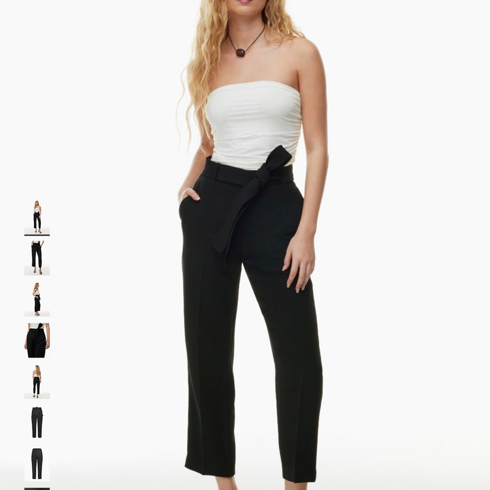 Aritzia Wilfred tie front denim
